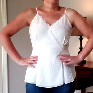 Charlotte Faux Wrap Cami in Ivory